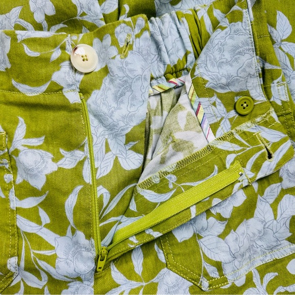 Anthropologie Maeve London Wide Leg Pants in Blue Motif XS - Picture 5 of 13